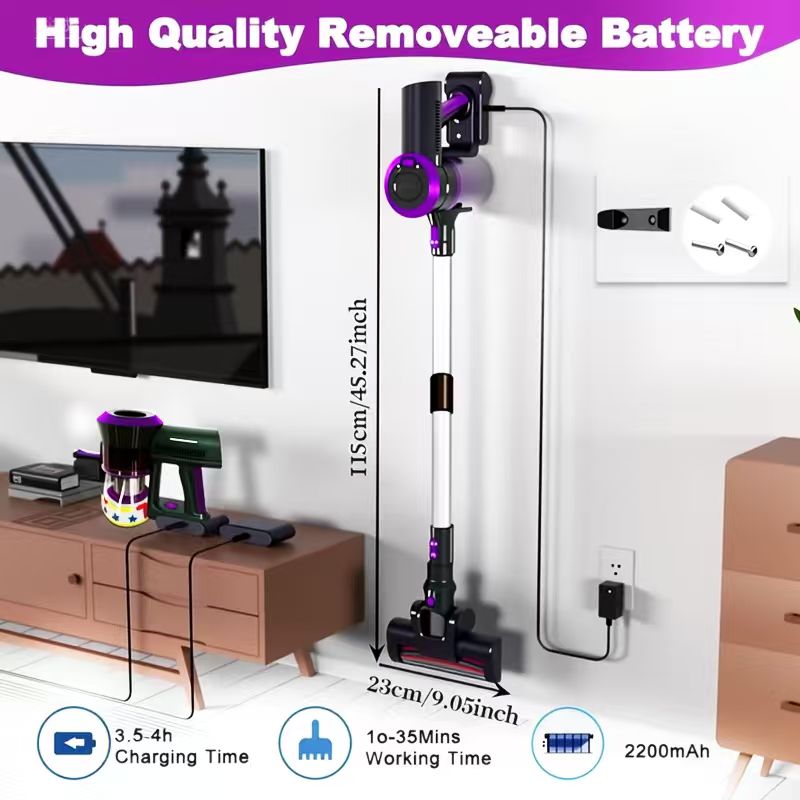 40Kpa Vacuum Cleaner for Home  - Battery Case Storage review and price