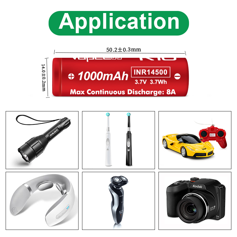 1-20PCS Original Vapcell K10 1 - Vape Battery 18650 review and price