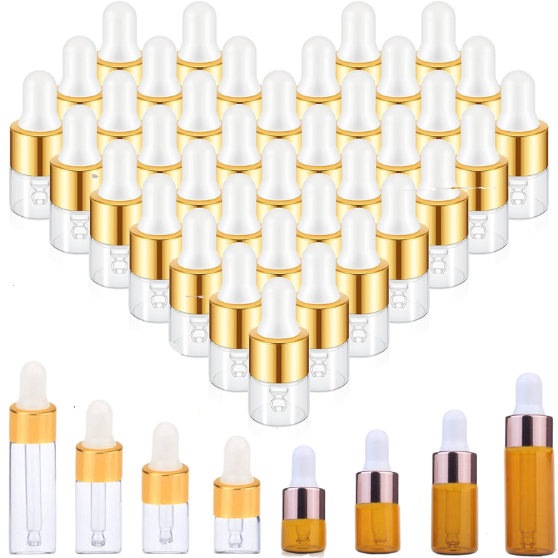 5Pcs 1ml/2ml/3ml/5ml Empty Gla - Juice Bottle Dropper review and price