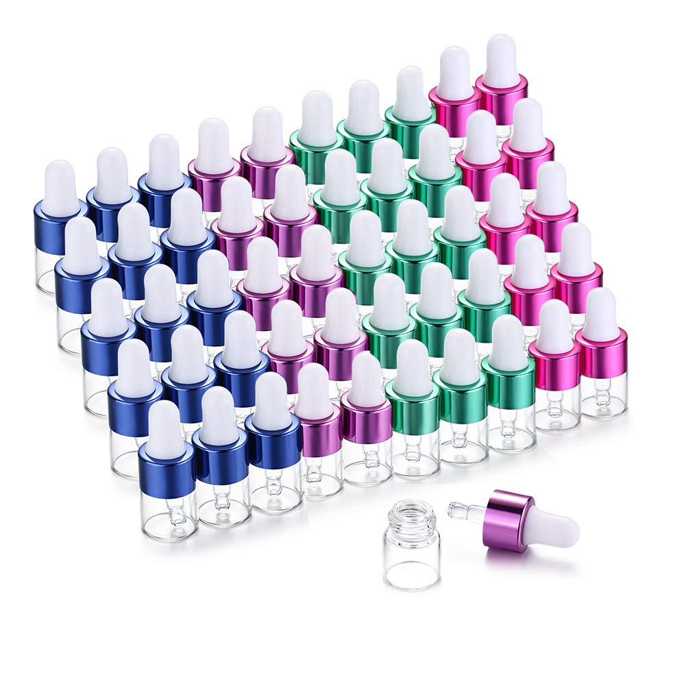 5Pcs 1ml/2ml/3ml/5ml Empty Gla - Juice Bottle Dropper review and price