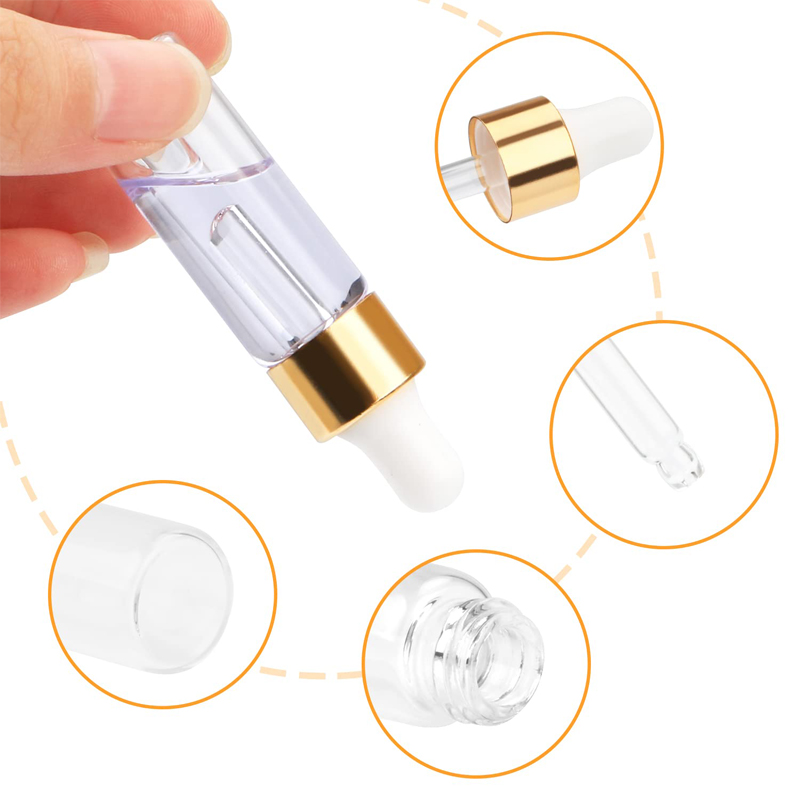 5Pcs 1ml/2ml/3ml/5ml Empty Gla - Juice Bottle Dropper review and price