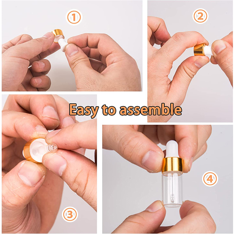 5Pcs 1ml/2ml/3ml/5ml Empty Gla - Juice Bottle Dropper review and price