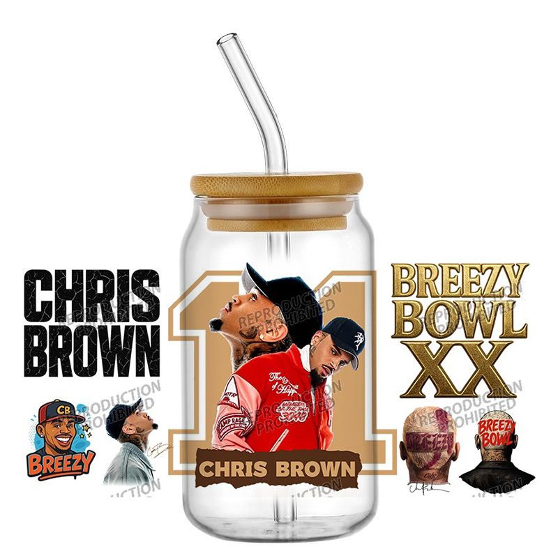 New Popular Singer Chris Brown - Rdta Tank Glass review and price