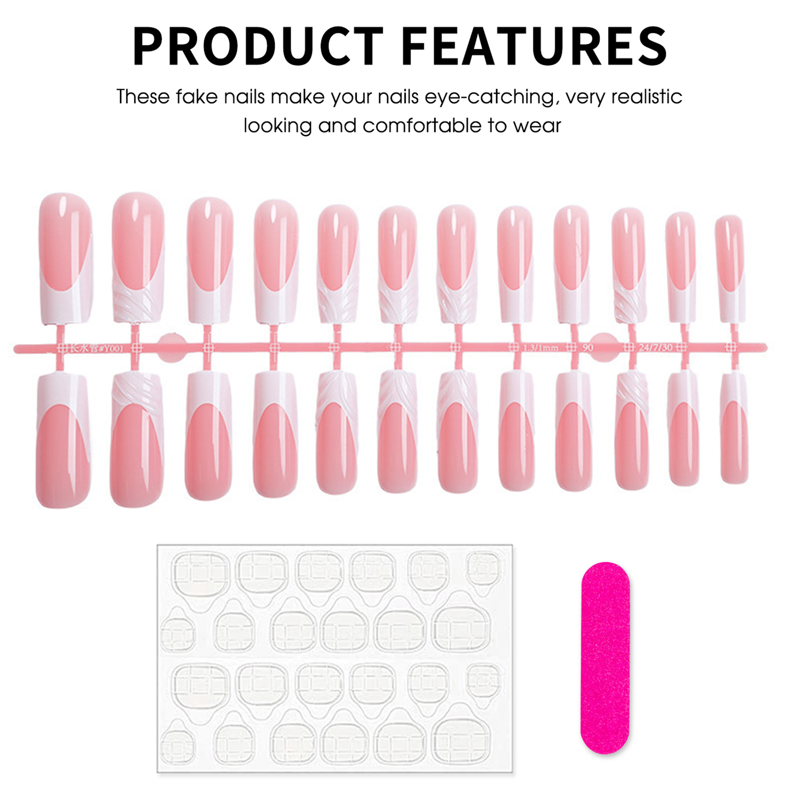 24Pcs Long Square Head Nails S - Drip Tip Resin review and price