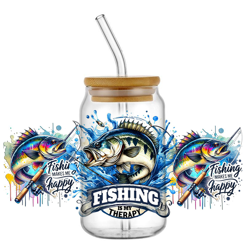 UV DTF Go Fishing Design Trans - Rdta Tank Glass review and price