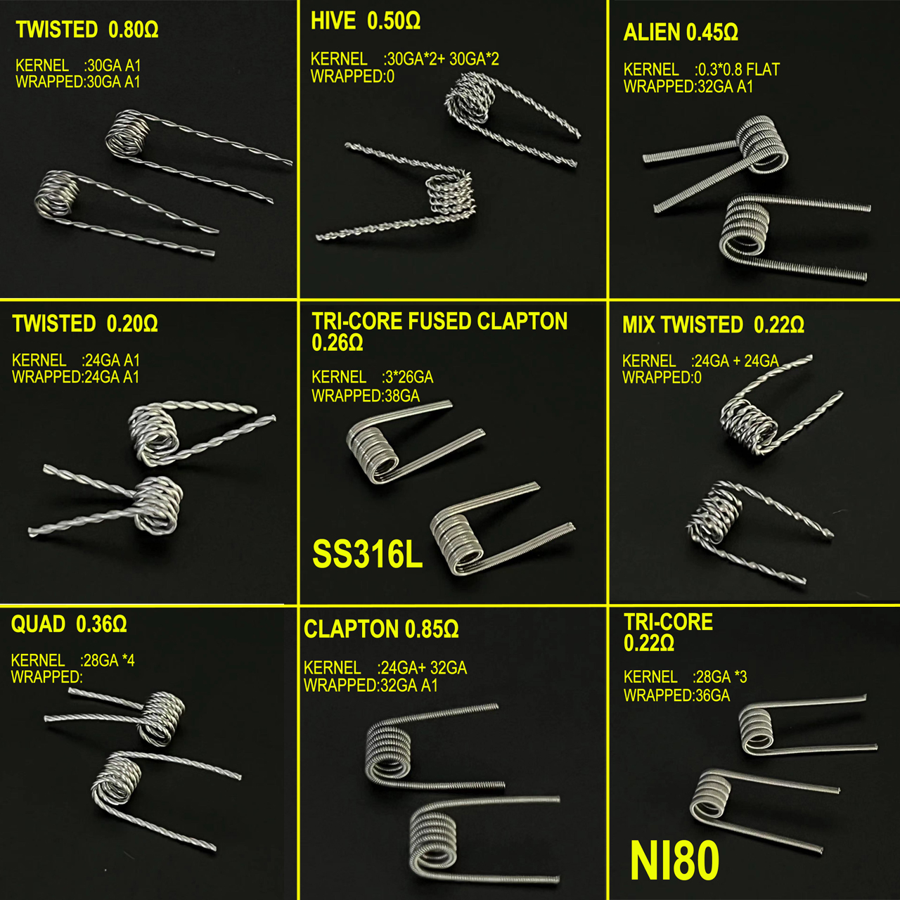 Spring Resistance ID 3.0mm 0.2 - Clapton Wire Pre Built review and price