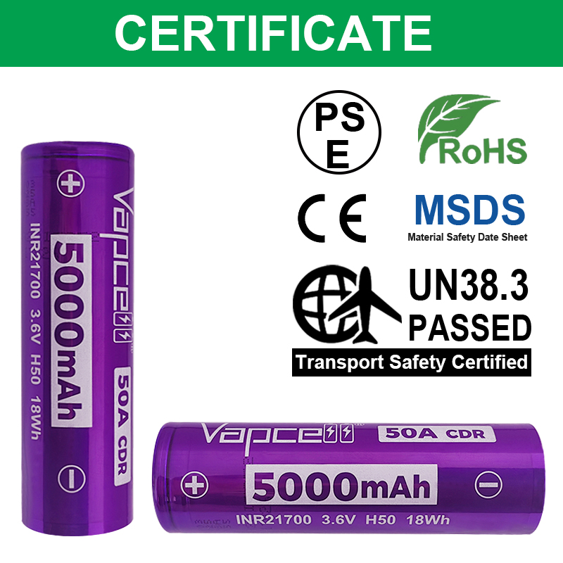 Newest Released Vapcell H50 IN - Vape Battery 18650 review and price