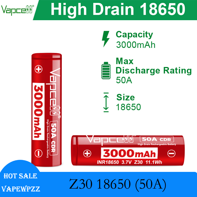 High Drain INR18650 Battery Va - Vape Battery 18650 review and price