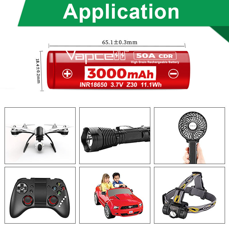 High Drain INR18650 Battery Va - Vape Battery 18650 review and price