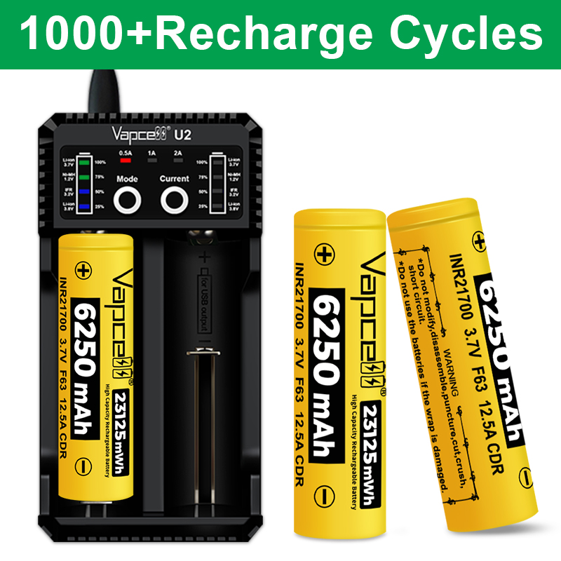 New Vapcell F63 21700 Battery  - Vape Battery 18650 review and price