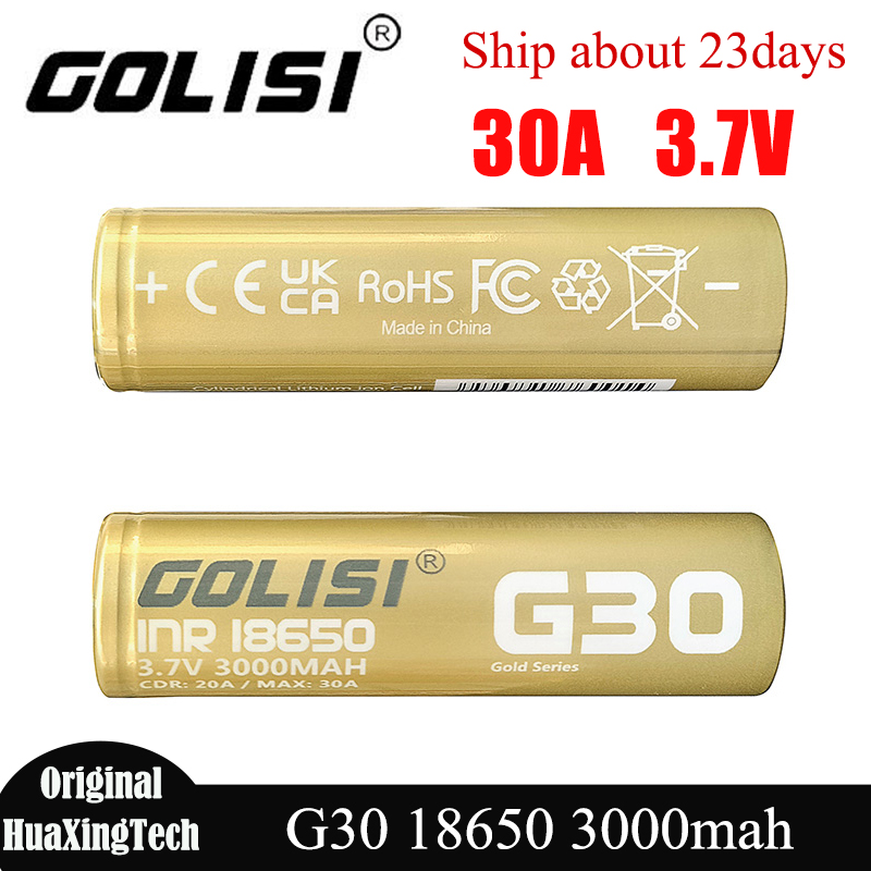 Original GOLISI G30 18650 Batt - Vape Battery 18650 review and price