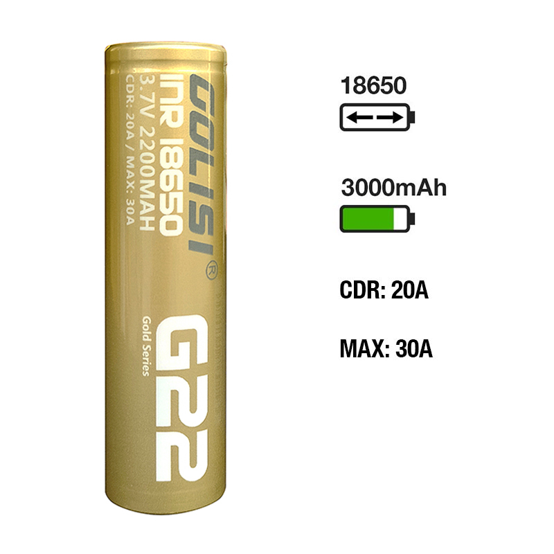 Original GOLISI G30 18650 Batt - Vape Battery 18650 review and price
